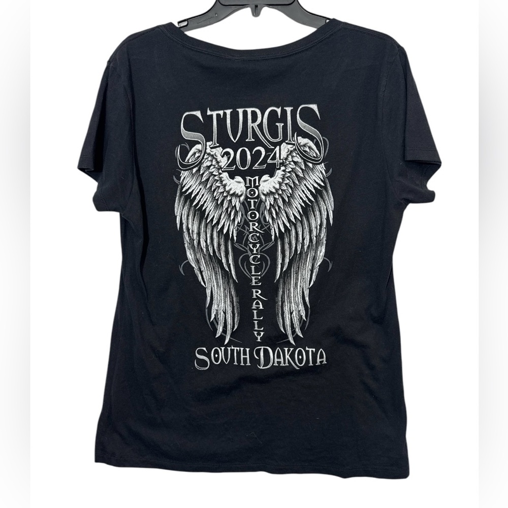 Sturgis Motorcycle Rally 2024 South Dakota Black Tee Size XXL